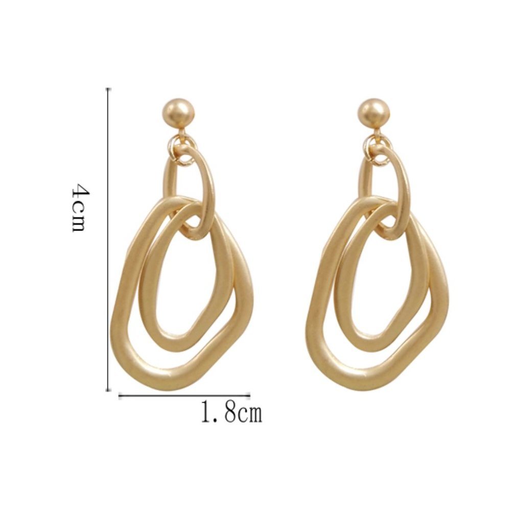 LAST ONE 💖Parisian Vibe geometric Earrings - Picture 4 of 5